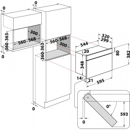 Four micro-ondes encastrable WHIRLPOOL AMW442NB