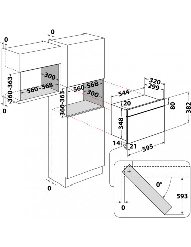 Four micro-ondes encastrable WHIRLPOOL AMW442IX