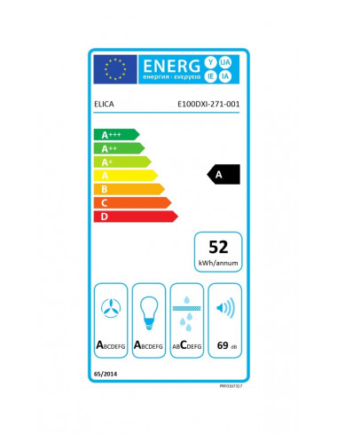 Hotte murale ELICA ADELE BL MAT/A/90