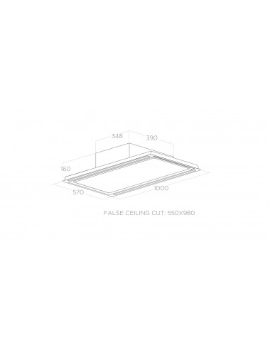 Hotte plafond ELICA HILIGHT-X H16