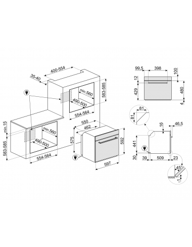 Four encastrable SMEG SF6400TVN