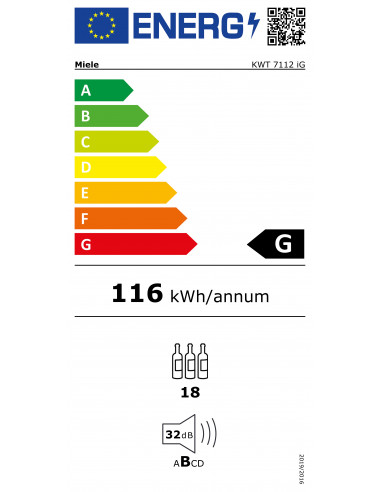 Cave à vin encastrable MIELE KWT7112IG