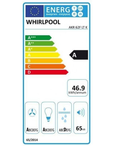 Hotte inclinée WHIRLPOOL AKR62FLTK