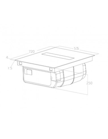 Plaque induction avec hotte intégrée ELICA NIKOLATESLA FIT+ BL/A/72