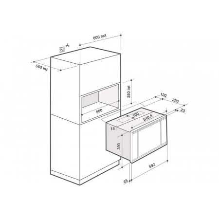 Micro-ondes encastrable DE DIETRICH DME7121X