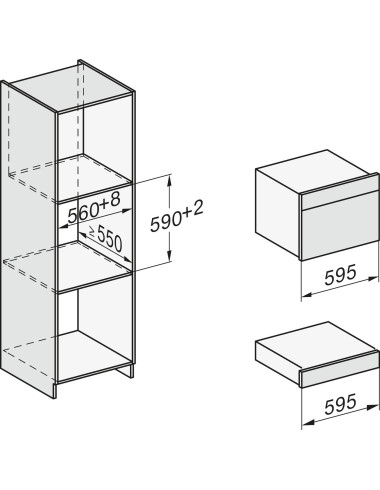 Tiroir chauffant encastrable MIELE ESW7010NR