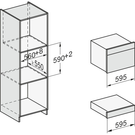 Tiroir chauffant encastrable MIELE ESW7010NR