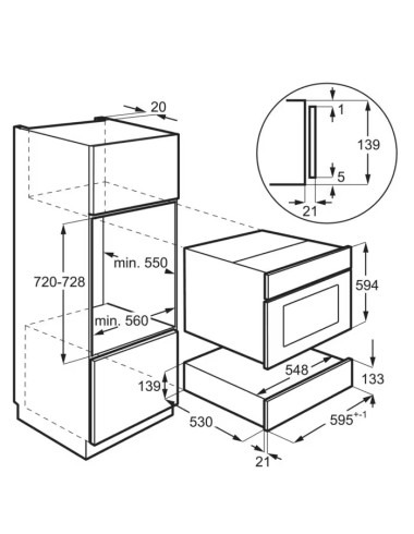 Tiroir chauffant encastrable ELECTROLUX KBD4X