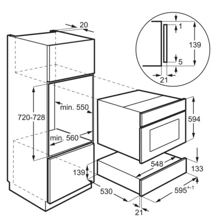 Tiroir chauffant encastrable ELECTROLUX KBD4X