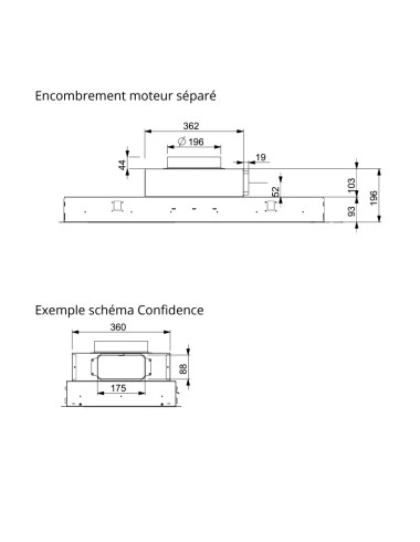 Kit installation moteur déporté ROBLIN 6201772