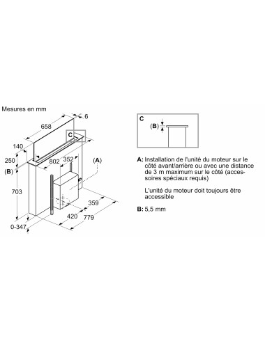 Hotte ascenseur NEFF I88WMM1S7