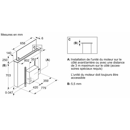 Hotte ascenseur NEFF I88WMM1S7