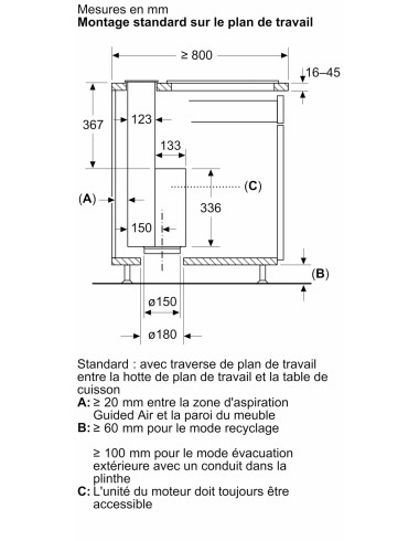 Hotte ascenseur NEFF I88WMM1S7
