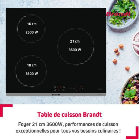 Plaque induction BRANDT BPI1631UB
