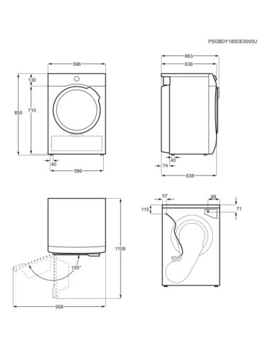 Sèche linge pompe à chaleur AEG TR71A2G2COE