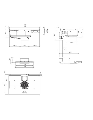 Plaque induction avec hotte intégrée ELICA NIKOLATESLA ONE