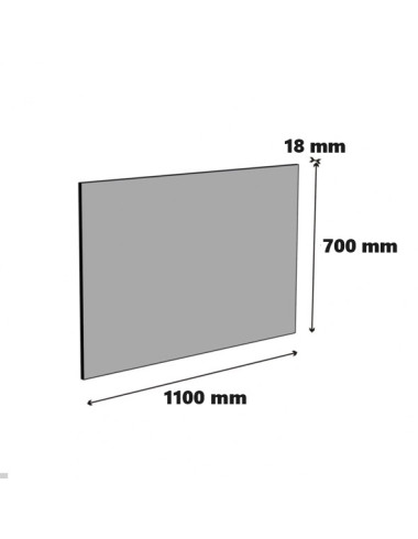 Crédence en bois clair 110cm