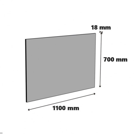 Crédence en bois clair 110cm