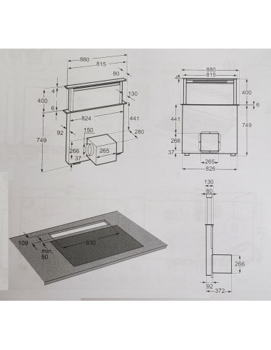 Hotte ascenseur AEG DDE5960B