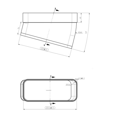 RACCORD HORIZONTAL ELICA