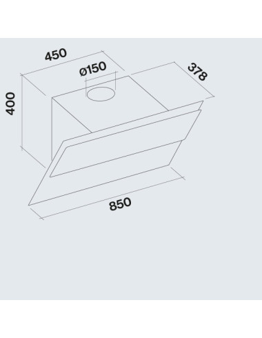 Hotte inclinée FALMEC VERSO1421