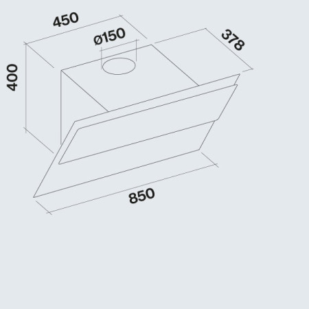 Hotte inclinée FALMEC VERSO1421