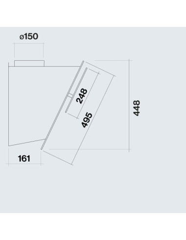 Hotte inclinée FALMEC VERSO1421