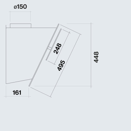 Hotte inclinée FALMEC VERSO1421