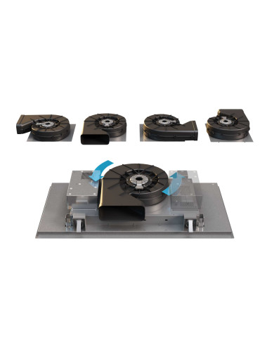 Hotte plafond AIRFORCE SINERGIA EASY UP FLAT NOIRE