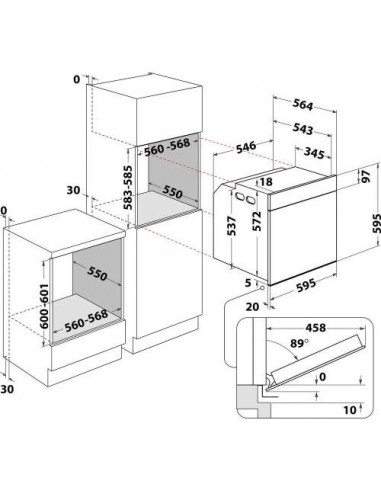 Four encastrable WHIRLPOOL AKZ97890IX
