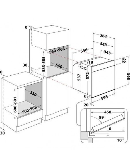 Four encastrable WHIRLPOOL AKZ97890IX