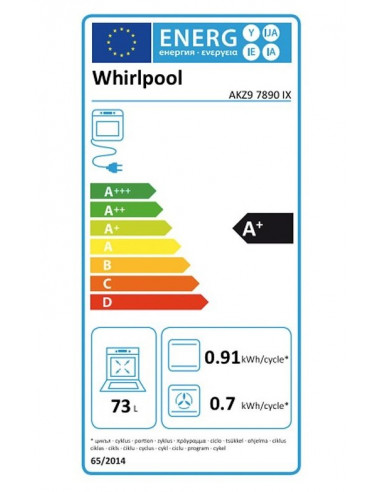 Four encastrable WHIRLPOOL AKZ97890IX