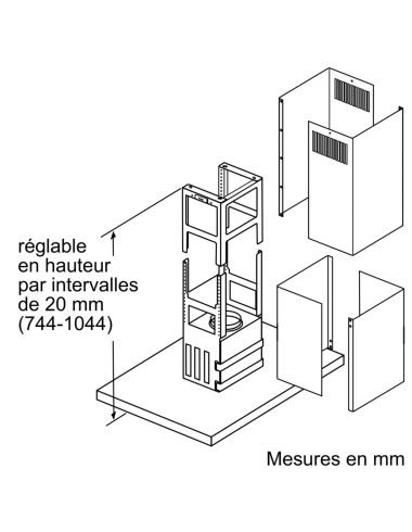 Hotte îlot NEFF I96BMP5N0