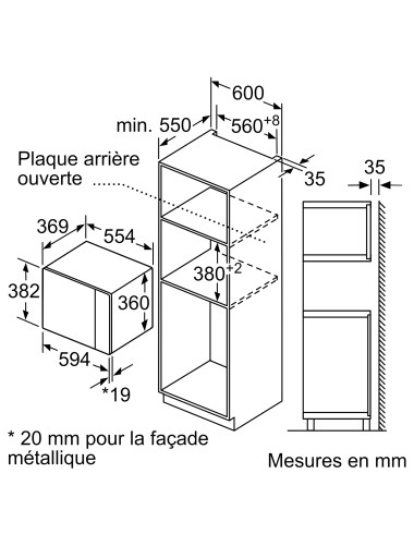 Micro-ondes encastrable NEFF HLAWD53N1F