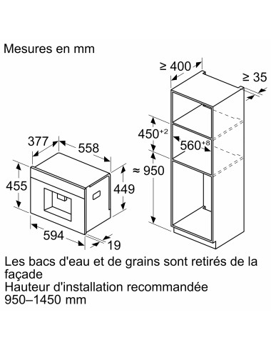 Machine à café encastrable BOSCH CTL7181B0