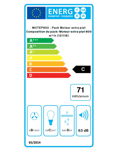 Moteur slim FALMEC MOTEP850