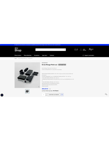 Kit installation recyclage ELICA NIKOLATESLA sortie après plinthe KIT0167757