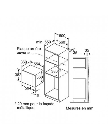 Micro-ondes encastrable BOSCH BFL553MS0