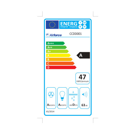 Hotte ascenseur AIRFORCE DOWNDRAFT AN/A/90
