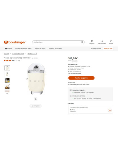 Presse-agrumes RETRO Années 50 CJF11