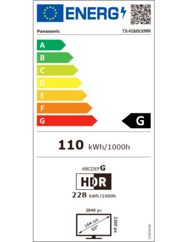 TV LED UHD 4K - 65 pouces (165cm) PANASONIC TX-65MXX889