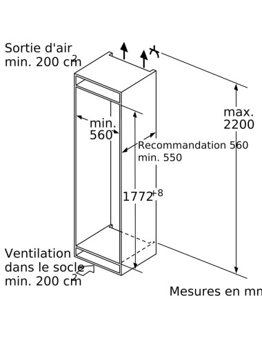 Congélateur encastrable BOSCH GIN81VEE0