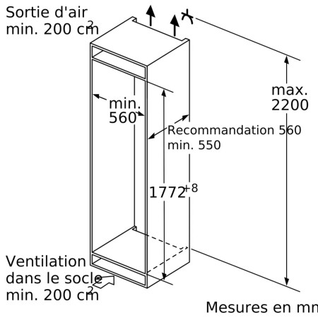 Congélateur encastrable BOSCH GIN81VEE0