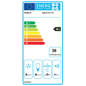 Hotte plafond ROBLIN CANOPEE 900 BLANC MAT 2