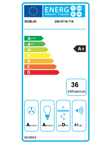 Hotte plafond ROBLIN CANOPEE 900