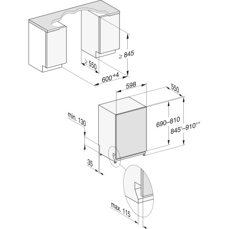 Lave vaisselle encastrable MIELE G 5155 SCVi XXL