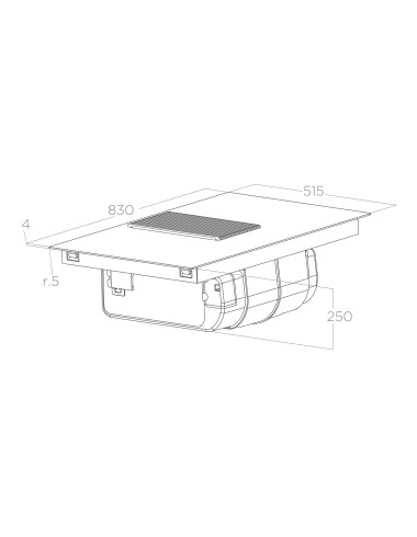 Plaque induction avec hotte intégrée ELICA NIKOLATESLA PRIME S+ BL/F BO/83