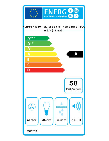Hotte inclinée FALMEC FLIPPER1220