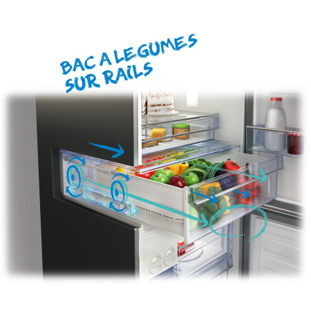Réfrigérateur congélateur encastrable BEKO BCSA285K4SFN