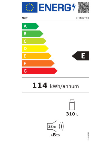 Réfrigérateur encastrable NEFF KI1812FE0